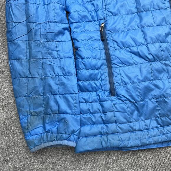 Patagonia Jacket Womens XL Blue Nano Puff Hooded Insulated Puffer Coat - Picture 4 of 15